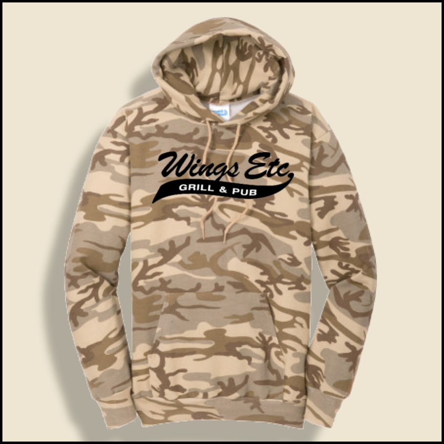 Desert Camo Wings Etc. Pullover Hoodie